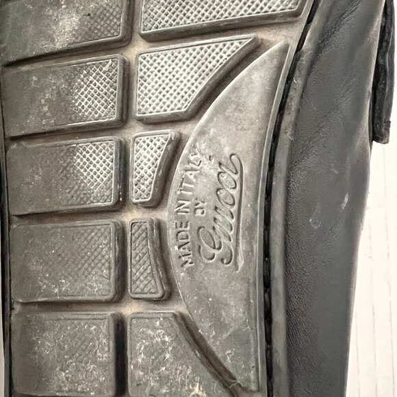 Gucci black logo GG mens loafers size 7 main image 7